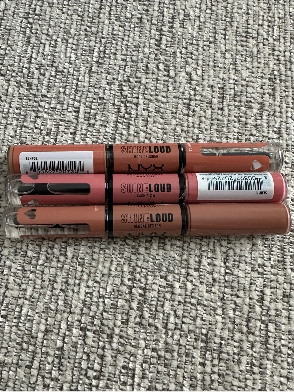 BRAND NEW NYX Shine Loud High Shine Lip Color 10 Piece Assorted Shade Lot